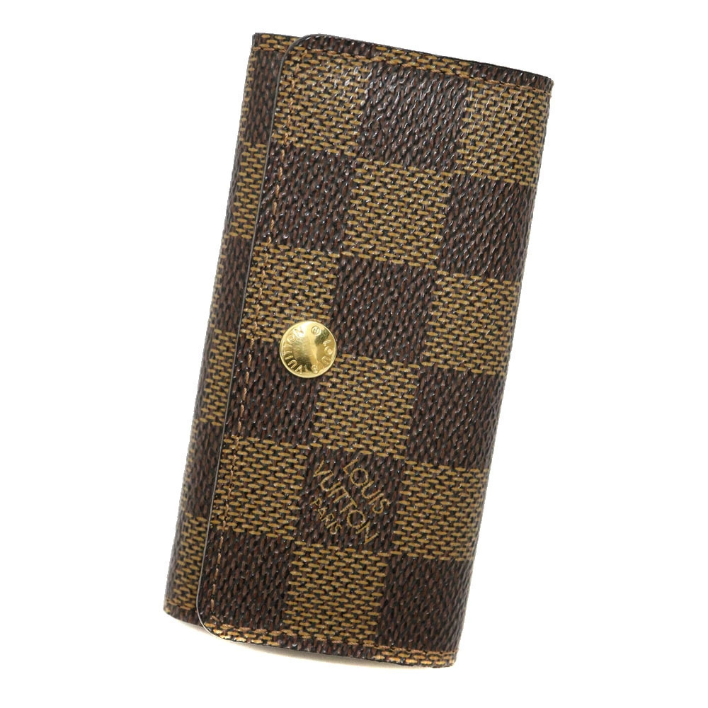 Louis Vuitton Multicles Wallet Key Case Leather Brown
